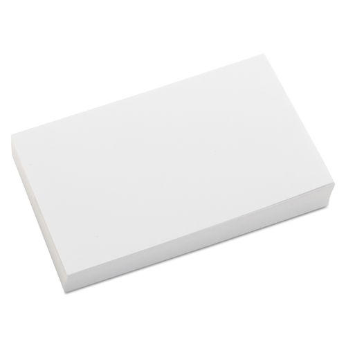 Universal Unruled Index Cards 4 x 6 White 100/Pack