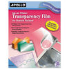 APOCG7031S - Quick-Dry Color Inkjet Transparency Film with Handling Strip, 8.5 x 11, 50/Box