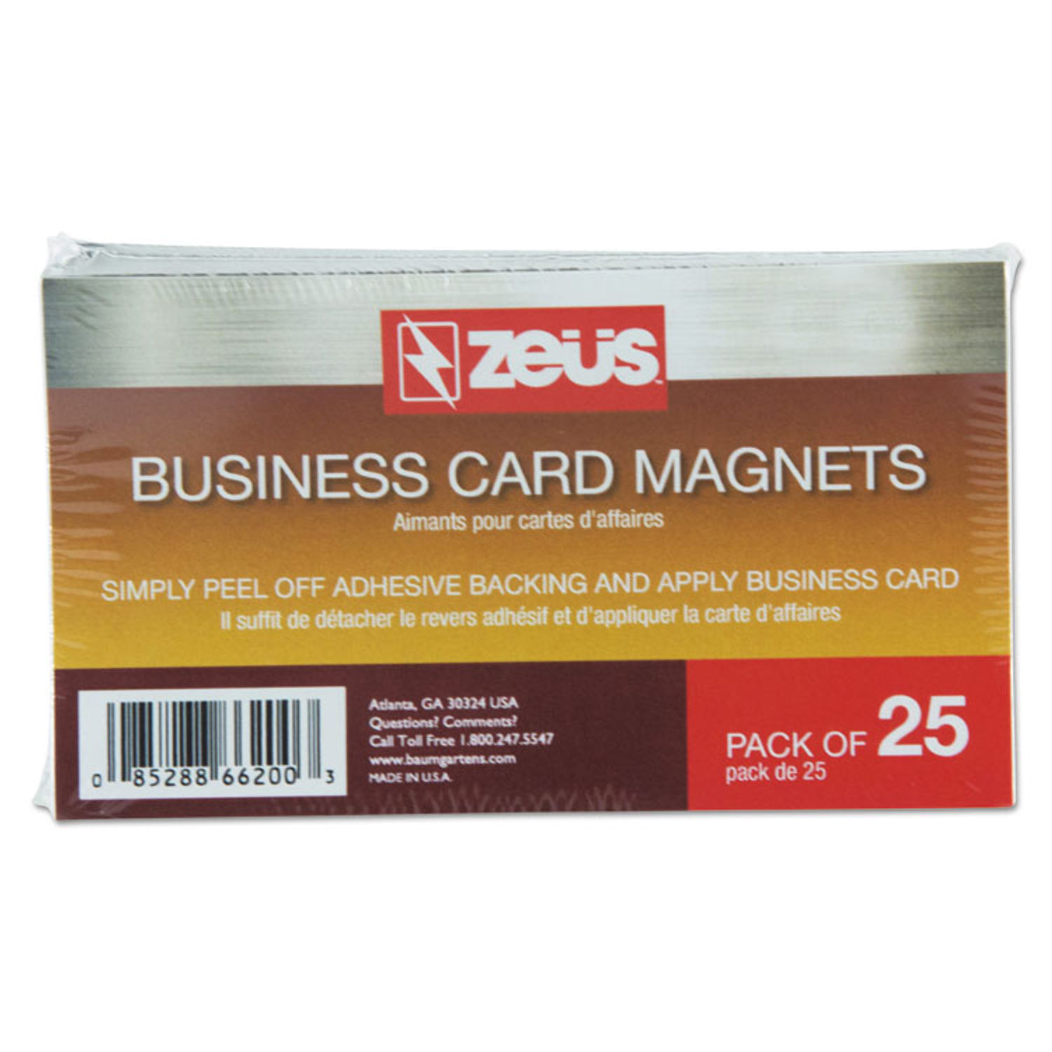 Baumgartens Adhesive-Backed Magnetic Tape, 0.5 x 10 ft, Black