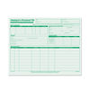 TOP3287 - Employee's Record File Folder, Straight Tabs, Letter Size, Index Stock, Green, 20/Pack