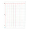 TOP3619 - Data Pad with Numbered Column Headings, Data/Lab-Record Format, Wide/Legal Rule, 10 Columns, 8.5 x 11, White, 50 Sheets