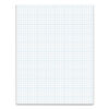 TOP35041 - Cross Section Pads, Cross-Section Quadrille Rule (4 sq/in, 1 sq/in), 50 White 8.5 x 11 Sheets