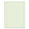 TOP35510 - Engineering Computation Pads, Cross-Section Quad Rule (5 sq/in, 1 sq/in), Black/Green Cover, 100 Green-Tint 8.5 x 11 Sheets