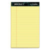 TOP63350 - Docket Ruled Perforated Pads, Narrow Rule, 50 Canary-Yellow 5 x 8 Sheets, 12/Pack