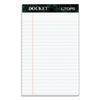 TOP63360 - Docket Ruled Perforated Pads, Narrow Rule, 50 White 5 x 8 Sheets, 12/Pack