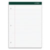 TOP63437 - Double Docket Ruled Pads, Wide/Legal Rule, 100 White 8.5 x 11.75 Sheets, 6/Pack