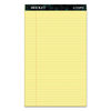 TOP63580 - Docket Ruled Perforated Pads, Wide/Legal Rule, 50 Canary-Yellow 8.5 x 14 Sheets, 12/Pack