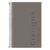 TOP73507 - Color Notebooks, 1-Subject, Narrow Rule, Graphite Cover, (100) 8.5 x 5.5 White Sheets