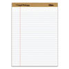 TOP71533 - "The Legal Pad" Plus Ruled Perforated Pads with 40 pt. Back, Wide/Legal Rule, 50 White 8.5 x 11.75 Sheets, Dozen