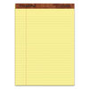 TOP75327 - "The Legal Pad" Ruled Perforated Pads, Wide/Legal Rule, 50 Canary-Yellow 8.5 x 11 Sheets, 3/Pack