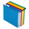 PFX6152X2ASST - Extra-Capacity SureHook Hanging Folders, 2" Capacity, Letter Size, 1/5-Cut Tabs, Assorted Colors, 20/Box