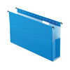 PFX59303 - SureHook Reinforced Extra-Capacity Hanging Box File, 1 Section, 3" Capacity, Legal Size, 1/5-Cut Tabs, Blue, 25/Box