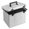 PFX41747 - Portable File Boxes, Letter Files, 13.88" x 14" x 11.13", Granite