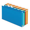 PFX42702 - Ready-Tab Extra Capacity Reinforced Colored Hanging Folders, Legal Size, 1/6-Cut Tabs, Assorted Colors, 20/Box