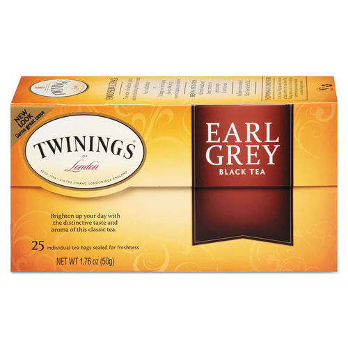 Twinings of London Earl Grey Black Tea - 25 bags, 1.76 oz box