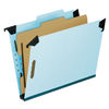 PFX59251 - Hanging Classification Folders with Dividers, Letter Size, 1 Divider, 2/5-Cut Exterior Tabs, Blue