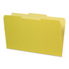 PFX435013YEL - Interior File Folders, 1/3-Cut Tabs: Assorted, Legal Size, Yellow, 100/Box