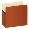 PFXS34G - Pocket File, 5.25" Expansion, Letter Size, Red Fiber