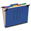 PFXSER2BL - Hanging-Style Personnel Folders, 5 Dividers with 1/5-Cut Tabs, Letter Size, 1/3-Cut Exterior Tabs, Blue