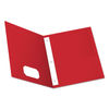 OXF57711 - Twin-Pocket Folders with 3 Fasteners, 0.5" Capacity, 11 x 8.5, Red, 25/Box