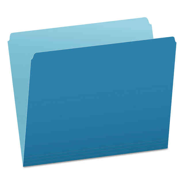 Colored File Folders, Straight Tabs, Letter Size, Blue/Light Blue, 100/Box Colored File Folders, Straight Tabs, Letter Size, Blue/Light Blue, 100/Box