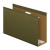 PFX4153X4 - Extra Capacity Reinforced Hanging File Folders with Box Bottom, 4" Capacity, Legal Size, 1/5-Cut Tabs, Green, 25/Box