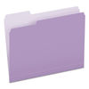 PFX15213LAV - Colored File Folders, 1/3-Cut Tabs: Assorted, Letter Size, Lavender/Light Lavender, 100/Box