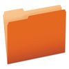 PFX15213ORA - Colored File Folders, 1/3-Cut Tabs: Assorted, Letter Size, Orange/Light Orange, 100/Box