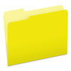 PFX15213YEL - Colored File Folders, 1/3-Cut Tabs: Assorted, Letter Size, Yellow/Light Yellow, 100/Box