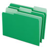 PFX15313BGR - Colored File Folders, 1/3-Cut Tabs: Assorted, Legal Size, Green/Light Green, 100/Box