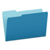 PFX15313BLU - Colored File Folders, 1/3-Cut Tabs: Assorted, Legal Size, Blue/Light Blue, 100/Box