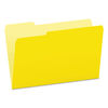 PFX15313YEL - Colored File Folders, 1/3-Cut Tabs: Assorted, Legal Size, Yellow/Light Yellow, 100/Box