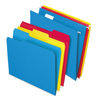 PFX16157 - Combo Filing Kit, Letter Size, (12) 1/5-Cut Exterior Hanging File Folders, (12) 1/3-Cut File Folders, Assorted Colors