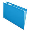 PFX415315BLU - Colored Reinforced Hanging Folders, Legal Size, 1/5-Cut Tabs, Blue, 25/Box