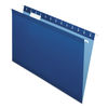 PFX415315NAV - Colored Reinforced Hanging Folders, Legal Size, 1/5-Cut Tabs, Navy, 25/Box