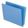 PFXH110DBL - Colored End Tab Folders with Reinforced Double-Ply Straight Cut Tabs, Letter Size, 0.75" Expansion, Blue, 100/Box