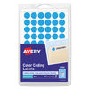 AVE05050 - Handwrite Only Self-Adhesive Removable Round Color-Coding Labels, 0.5" dia, Light Blue, 60/Sheet, 14 Sheets/Pack, (5050)