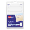 AVE05202 - Printable 4" x 6" - Permanent File Folder Labels, 0.69 x 3.44, White, 7/Sheet, 36 Sheets/Pack, (5202)