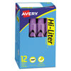 AVE24060 - HI-LITER Desk-Style Highlighters, Fluorescent Purple Ink, Chisel Tip, Purple/Black Barrel, Dozen