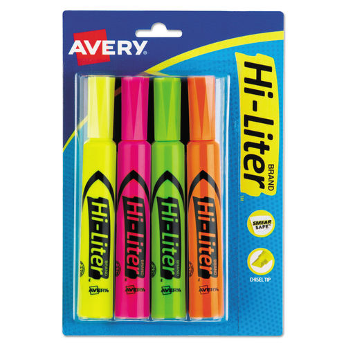  Highlighters Pen, Assorted Pastel Colors Chisel Tip