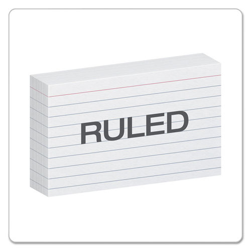 Oxford Ruled Index Cards 3 x 5 White 100/Pack