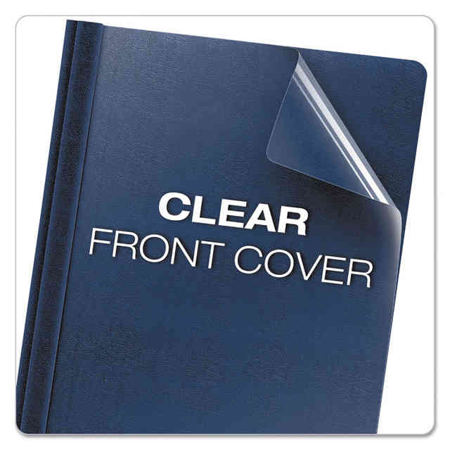 Oxford, OXF58804, Premium Clear Front Report Covers, 25 / Box, White,Clear  