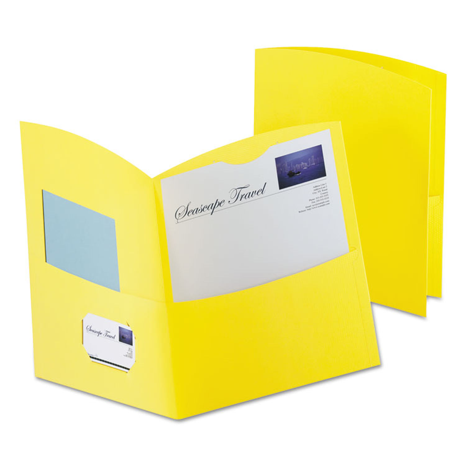 Contour TwoPocket Recycled Paper Folder by Oxford™ OXF5062570