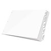 CRD84270 - Write 'n Erase Tabloid Index Dividers, 5-Tab, 11 x 17, White, 1 Set