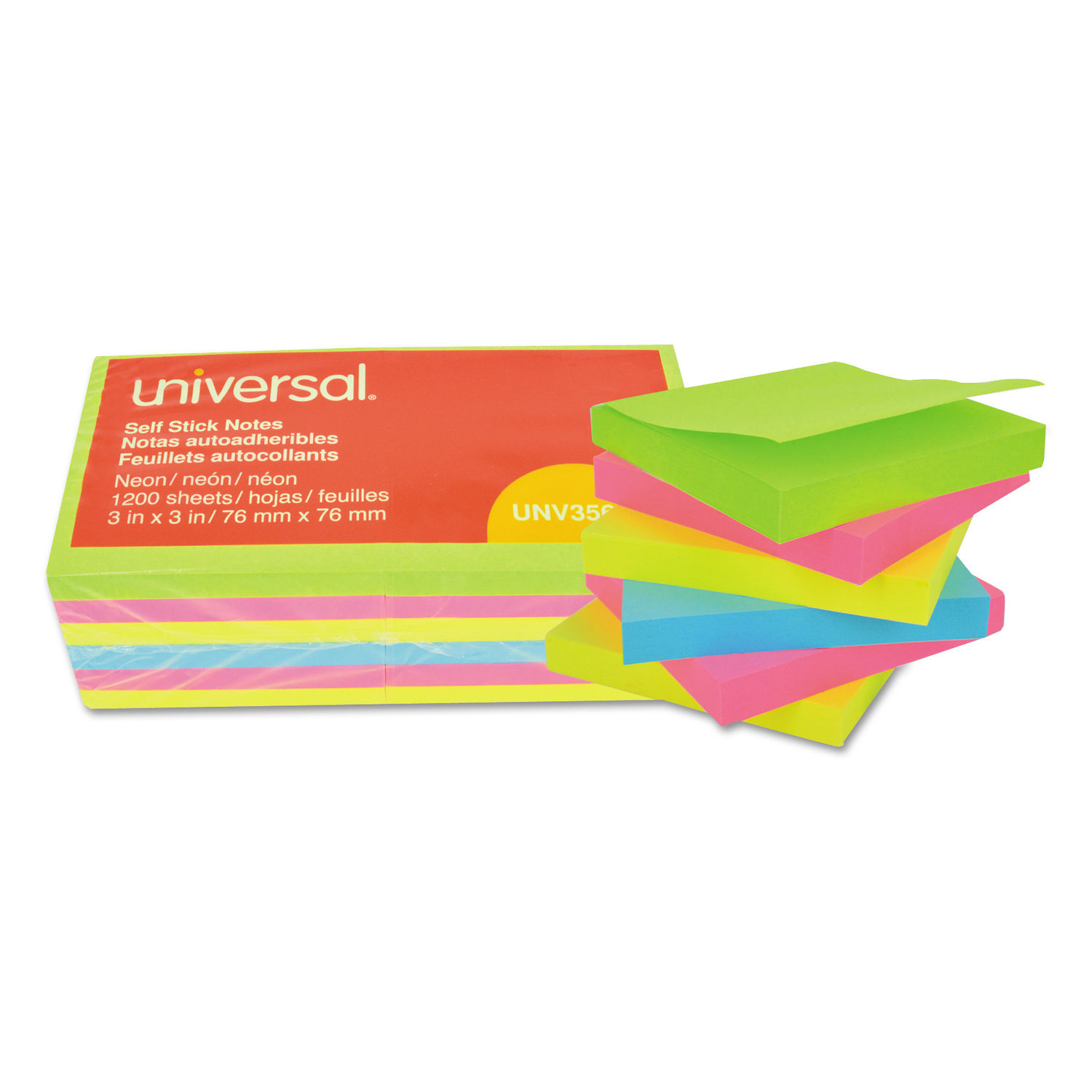 Self-Stick Note Pads by Universal® UNV35612