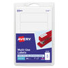 AVE05436 - Removable Multi-Use Labels, Inkjet/Laser Printers, 1 x 3, White, 5/Sheet, 50 Sheets/Pack, (5436)