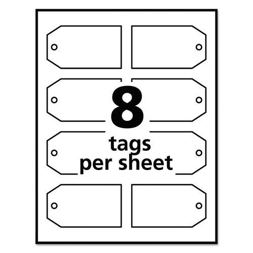 Avery Printable Tags with Strings, 2 x 3-1/2, 96 Tags (22802)