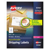 AVE55164 - Repositionable Shipping Labels w/SureFeed, Laser, 3.33 x 4, White, 600/Box