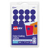 AVE05469 - Printable Self-Adhesive Removable Color-Coding Labels, 0.75" dia, Dark Blue, 24/Sheet, 42 Sheets/Pack, (5469)