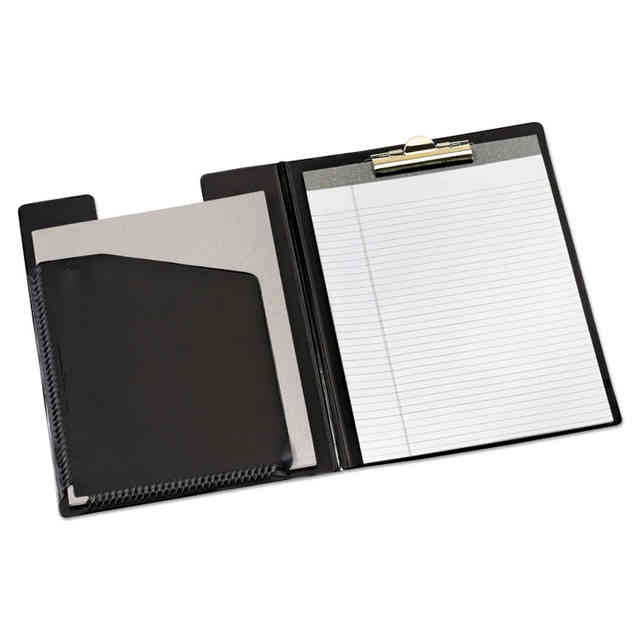 Value Padfolio, Heavyweight Sealed Vinyl, Brass Clip, Inside Front